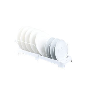 Égouttoir à vaisselle moderne en plastique réglable, multifonctionnel, à double niveau, rétractable, de type autoportant, sans perçage, durable et brillant pour évier - Product Image 5