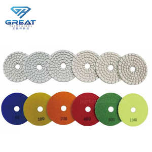 Disco abrasivo diamantato da 4 pollici per lucidatura a umido e a secco, strumento per la levigatura di pietra, marmo e granito - Product Image 4