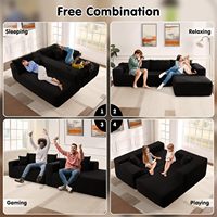 Canapé modulaire en L inclinable et multifonctionnel, éco-responsable, personnalisable, pour salon moderne – Meilleures ventes