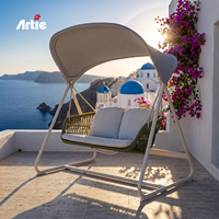 Vente en gros Artie de chaise en rotin pour patio balançoire pour jardin extérieur moderne baldaquin chaise suspendue mobilier d'extérieur balançoire pour patio