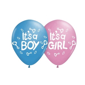 Decorazioni per Baby Shower '<span class=keywords><strong>È</strong></span> un Maschio' '<span class=keywords><strong>È</strong></span> una Femmina', Palloncini in Lattice con Logo Personalizzato, Palloncini '<span class=keywords><strong>È</strong></span> una Ragazza' e '<span class=keywords><strong>È</strong></span> un Maschio' - Product Image 4