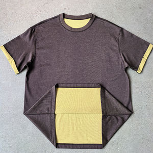 Magliette Reversibili a Due Strati con Maniche Corte, Alta Qualità 230gsm 60% Cotone 40% Poliestere, Stampa Digitale Personalizzata, T-Shirt Oversize - Product Image 5