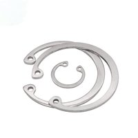 Bague de retenue en acier inoxydable DIN 471 avec oxyde arrière zingué Arbre externe Style fendu Rondelles de retenue Finition unie