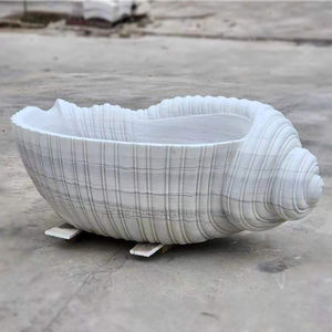 Mini-baignoire en marbre blanc, porte-savon, petit pot de fleurs, organiseur de maquillage, conteneur, baignoire pour hamster (Blanc) - Product Image 3