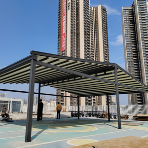 Ristorante esterno motorizzato cortile Villa a baldacchino retrattile ombra 10m in lega di alluminio elettrico pieghevole tettoia di isolamento termico - Product Image 1