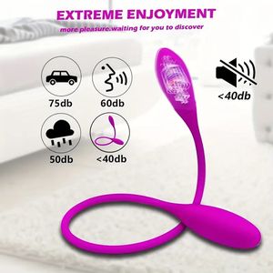 Uovo Vibrante a Doppia Stimolazione per Capezzoli e Punto G, Vibratore in Silicone per Orgasmo Femminile, Giocattoli Sessuali per Masturbazione Femminile - Product Image 3