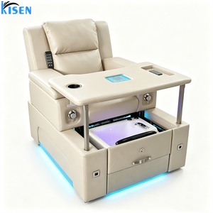 Luxury Modern Professional Lounge Manicure Foot Spa Reclining Electric Massage Nail Beauty Salon Pedicure <b>Chair</b> for Nail Salon - Product Image 2