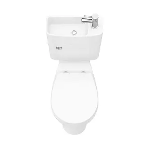 Combi toilet bowl and hand wash basin water closet public toilet with sink all in one 2 in 1 toilet and basin set combination