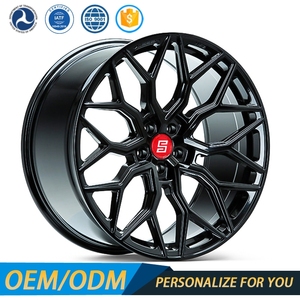 Rines Forjados Personalizados 5x112 5x120 HF-2 Negros de 19 20 21 22 24 26 Pulgadas para BMW M3M4 G80F80 Mercedes Benz - Product Image 1