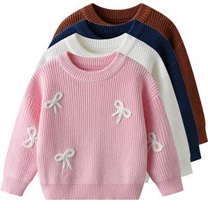 Chandails pour bébé avec motif brodé à la main, vêtements pour filles et garçons, <span class=keywords><strong>pull</strong></span> pour enfants, hiver - Product Image 5
