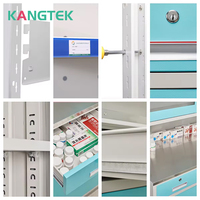 Étagère de Pharmacie Moderne à Prix d'Usine en Acier, Simple Face, pour Supérette, Hôpital, Meuble de Pharmacie avec 6 Niveaux