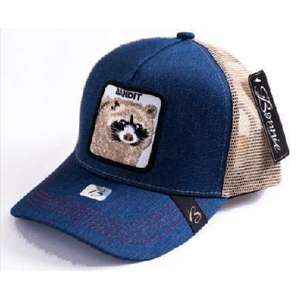 Gorra Bandit Trucker Azul de Malla Ajustable Unisex Casual con Diseño Bordado para Adultos Primavera Verano - Product Image 1