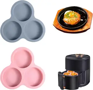 <span class=keywords><strong>Stampo</strong></span> in Silicone per Friggitrice ad Aria, Teglia per <span class=keywords><strong>Muffin</strong></span> a Forma di Piccola Tazza di Carta 4*1.3 Pollici, Piatto da Forno Ecologico - Product Image 1