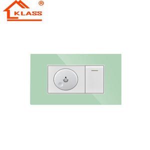 KLASS Prise électrique murale à double panneau en aluminium France et prise de courant EU US pour module de prise Vimar ou <span class=keywords><strong>legrand</strong></span> - Product Image 1