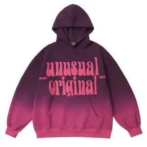 Hoodie Manufacture Custom Logo Pullover Oversize Ladies Hoodies Streetwear winter women's clothing 3d Puff print unisex hoodie