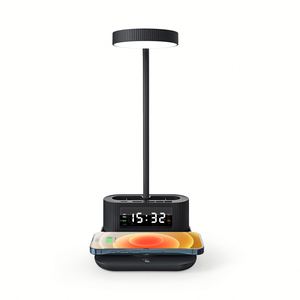 Custom Desk <b>Lamp</b> with USB <b>Charging</b> Port, Gooseneck, Pen Holder, Black Study Light for Dorms, Bedrooms & Offices - Product Image 4