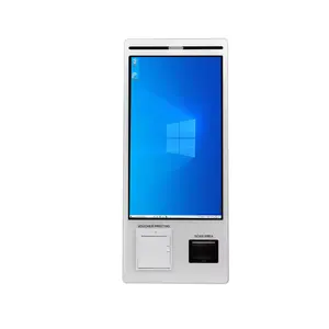 WUXIN 21.5inch Aluminum Self Service Checkout Kiosk Machine Food Self Check Kiosk machine self service kiosk machine accept cash