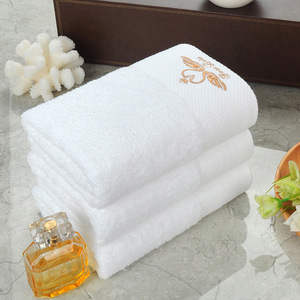 ผ้าขนหนูผ้าฝ้ายแท้ 80x40 ซม. ปักลายสำหรับโรงแรม ร้านเสริมสวย ดูแลผิว - Product Image 2