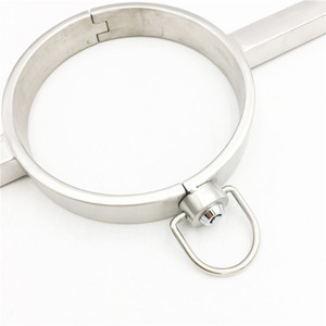 MOG-Collar de Bondage Bdsm de <span class=keywords><strong>acero</strong></span> inoxidable, esposas de restricción esclavo, juguetes sexuales <span class=keywords><strong>para</strong></span> <span class=keywords><strong>hombre</strong></span> y mujer - Product Image 6