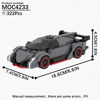 MOC4233 Série City, modèle de voiture, briques DIY, jouets de construction éducatifs pour enfants