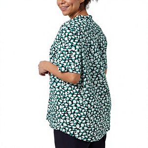 Fashion Summer <b>Beauty</b> Salon Scrub Uniform <b>Tunic</b> 100% Cotton Woven Floral Printed Comfortable Garments <b>for</b> Women - Product Image 2