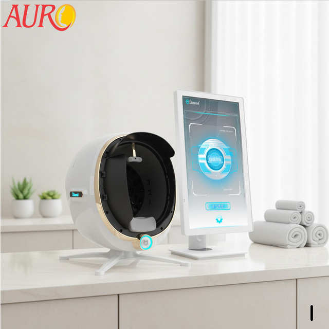 Au-998B Screen 21.5 Inch Beauty Studio 3D Skin Test Analyzer AI Skin Scanner 3D Digital Facial Skin Analyzer Machine