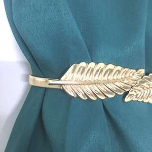 Clip de rideau mental de luxe derniers rideaux de conception de feuille de style vente <span class=keywords><strong>en</strong></span> <span class=keywords><strong>ligne</strong></span> embrasse réglable - Product Image 5