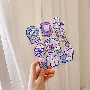 Cute Cartoon bunny animal cartoon stickers doodle stickers e paper cartoon adesivi fai da te 228*152mm - Product Image 2