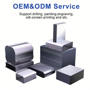 Split Led Driver Electronics <b>Enclosure</b> Manufacturers Custom PCB Cnc Machined Extrusion Aluminum Profile Led Light Box Case - Product Image 4