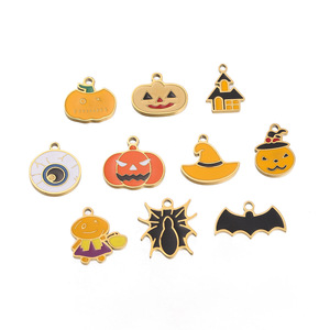 Colgante de acero inoxidable para Halloween, accesorios de joyería DIY, tamaño mediano, artículos para fiestas, estilo moderno retro - Product Image 5