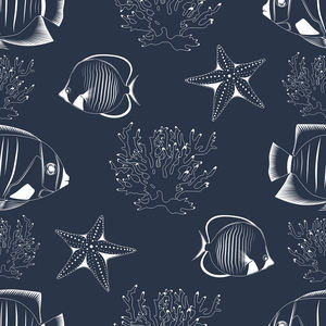 2020 Marine serial Sealife e motivo <span class=keywords><strong>nautico</strong></span> stampato semplice pelle di pesca per scarpe Casquette Shorts da spiaggia - Product Image 6