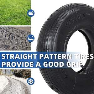 Ensemble <span class=keywords><strong>de</strong></span> pneus et chambre à air 13x4.00-6 avec <span class=keywords><strong>roue</strong></span> pneumatique à tige <span class=keywords><strong>de</strong></span> <span class=keywords><strong>valve</strong></span> droite TR-13 <span class=keywords><strong>pour</strong></span> chariot à <span class=keywords><strong>brouette</strong></span> chariot - Product Image 2