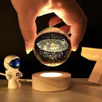 Boules décoratives en verre de 60 mm, globe de cristal de la Voie lactée, lampe de nuit, cadeaux