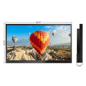 <span class=keywords><strong>TV</strong></span> da Esterno 43'' per Sole Parziale, Impermeabile 4K, IP55 1000NITS Alta Luminosità, Supporta Connessione Wi-Fi e Wireless - Product Image 2