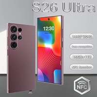 Smartphone S26 Ultra double bande avec GPS précis, écran 6,9 pouces 120Hz, Android 15, 16 Go RAM, 1 To ROM, appareil photo 108 MP, batterie 8000 mAh+, processeur Deca Core MTK Dimensity Series 5G Dual