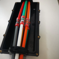 Ukuran 40mm Optimal tabung telekomunikasi bawah tanah FTTH kabel serat optik penutupan distribusi saluran mikro