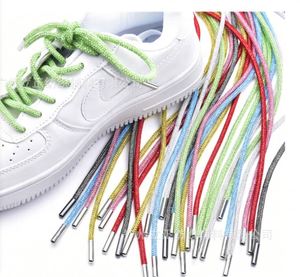 New Girls' Fashion Shoes with Round Colorful Rhinestones and Crystal Shoelaces Made of Polyester - Product Image 2