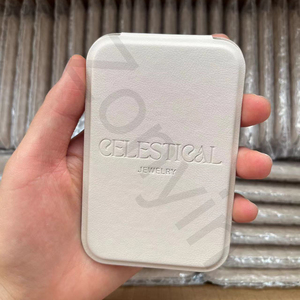 Zonyin Custom Portable <strong>Makeup</strong> Mirror Foldable Solid Color PU Leather <strong>Simple</strong> Mini Compact <strong>Cute</strong> Pocket Mirror for Woman Girls Gift - Product Image 4