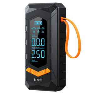 Gonfleur de pneus portable Buwei 12V avec écran LED, pompe à air numérique pour voiture, vélo, moto avec manomètre - Product Image 1
