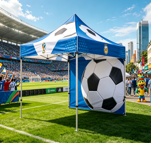 Carpa Publicitaria Personalizada <span class=keywords><strong>para</strong></span> Eventos Deportivos, Resistente a la Lluvia, <span class=keywords><strong>para</strong></span> Fiestas y Partidos de Fútbol - Product Image 1