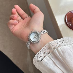 Hoa hướng dương Nàng Tiên Cá Vòng đeo tay phong cách xem cho phụ nữ ánh sáng sang trọng thích hợp xem đầy đủ kim cương thạch anh xem được cung cấp bởi thương mại nước ngoài - Product Image 5