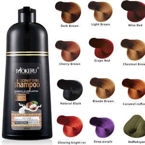 Champú personalizable para cubrir el cabello, <span class=keywords><strong>tinte</strong></span> para el cabello de coco, <span class=keywords><strong>Color</strong></span> marrón <span class=keywords><strong>oscuro</strong></span>, <span class=keywords><strong>Color</strong></span> gris, 500ml, venta al por mayor - Product Image 5