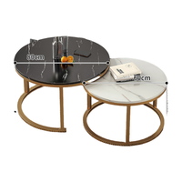 Meubles modernes pour le salon et la maison Table à thé à centre latéral bon marché Table basse en acier inoxydable