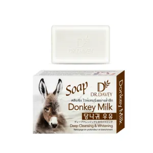  DR.DAVEY-jabón corporal de limpieza profunda para el acné, jabón brillante para la piel, leche de Donkey