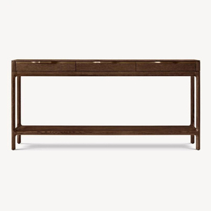 RH americano in legno massello portico <span class=keywords><strong>tavolo</strong></span> contro la parete divano posteriore diversi in rovere retrò pannello divisorio lungo <span class=keywords><strong>tavolo</strong></span> personalizzato - Product Image 3