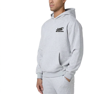 2026OEM Leisurewear Custom Logo Men's Heavyweight 100% Polyester Acid Wash Hooded Oversized Hoodie Tracksuit Custom Print Sweat - Product Image 5