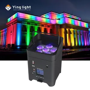 6x18W LED con pilas uplights rgbwa UV DJ boda fiesta recargable inalámbrico batería uplight