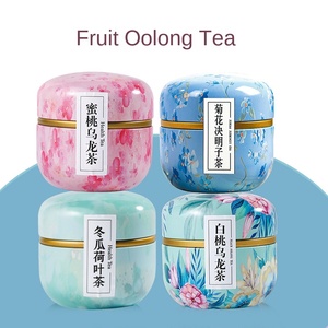 Petit pot en fer OEM et sac triangle thé Oolong pêche saveur jasmin en bouteilles - Product Image 5