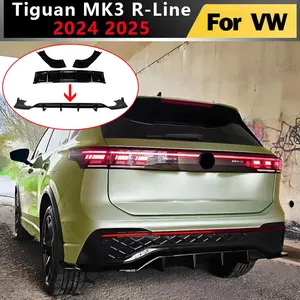 Pour MK3 R-Line Modèles 2024 2025 : Kit Carrosserie Tuning avec Spoiler de Pare-chocs Arrière, Diffuseur et Habillage de Contour - Product Image 1
