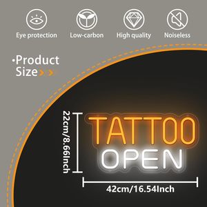 Enseigne lumineuse LED néon pour salon de tatouage, éclairage d'ambiance intérieur suspendu, décoration murale, indicateur lumineux d'entrée - Product Image 4